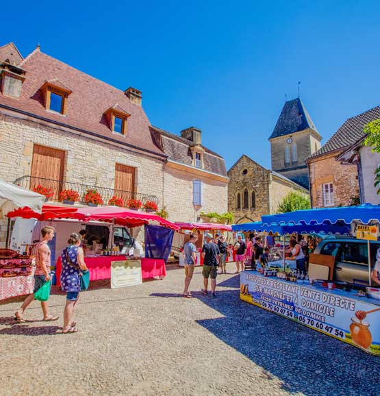 Camping marchés Dordogne