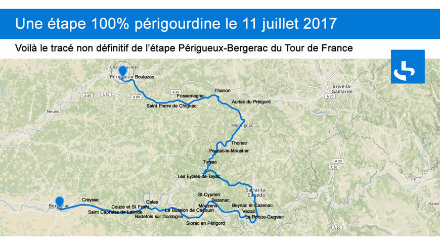 Camping tour de France Périgord